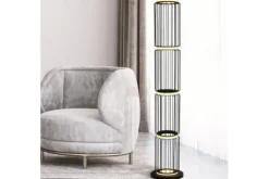 Outlet Searchlight Vloerlamp EU54211-1BK Circolo Cage