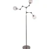 Discount Toms Luxury Lights Vloerlamp 3-lichts Zwart Cas