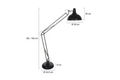 New Steinhauer Vloerlamp 7632ZW XXL Office Mexlite