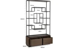 Richmond Interiors Opbergkasten|Boekenkasten^Wandkast 211399 Bonvoy