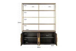 Richmond Interiors Opbergkasten|Vakkenkasten^Wandkast 214130 Carter