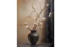 Urban Cotton Wandkleden^Wandkleed Light Blossom Vase