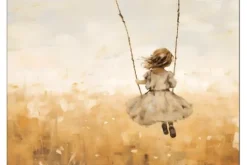 Outlet Urban Cotton Wandkleed Swinging Girl
