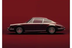 Urban Cotton Wandkleden^Wandkleed Vintage Porsche Red
