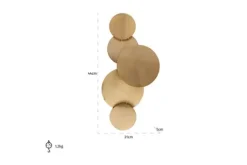 Richmond Interiors Wandlampen^Wandlamp Collin 210703