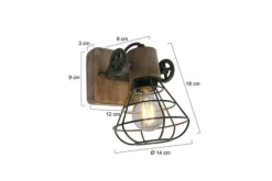 Anne Lighting Wandlampen^Wandlamp 1578G Geurnesey