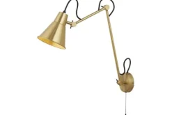 Searchlight Wandlampen^Wandlamp 7403PB Swing Arm