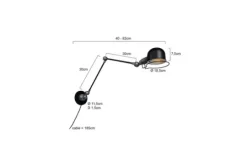 Steinhauer Wandlampen^Wandlamp 7656ZW Davin Mexlite
