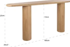 Richmond Interiors Wandtafels^Wandtafel 212358 Oakley